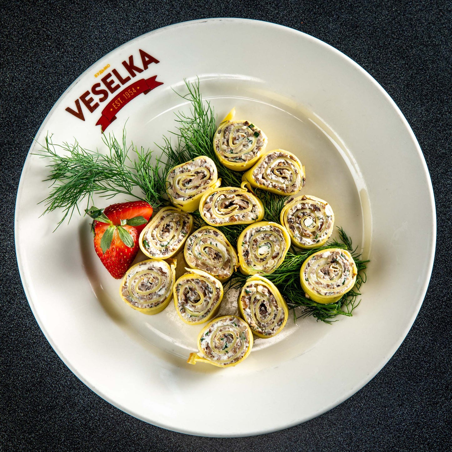 Roasted Mushroom & Whipped Cheese Roll-Up