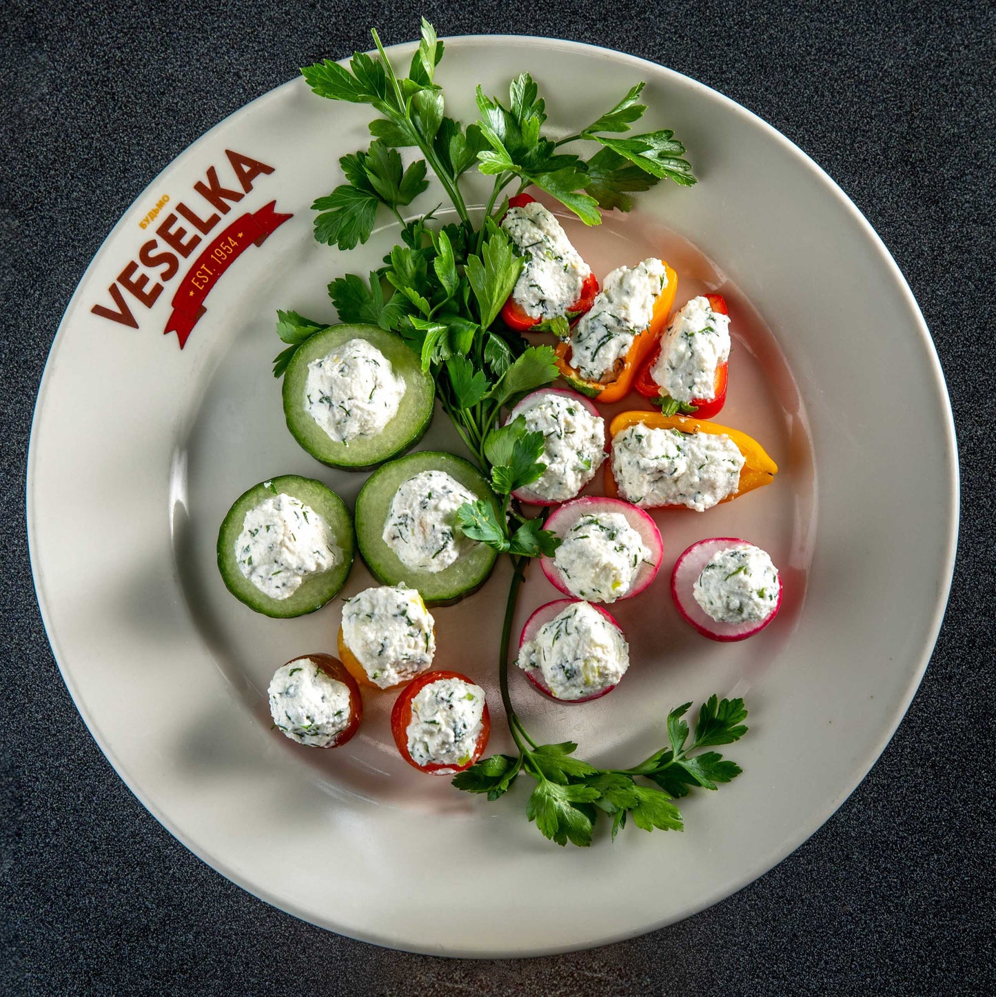 Stuffed Vegetables w/ Herb Farmers Cheese