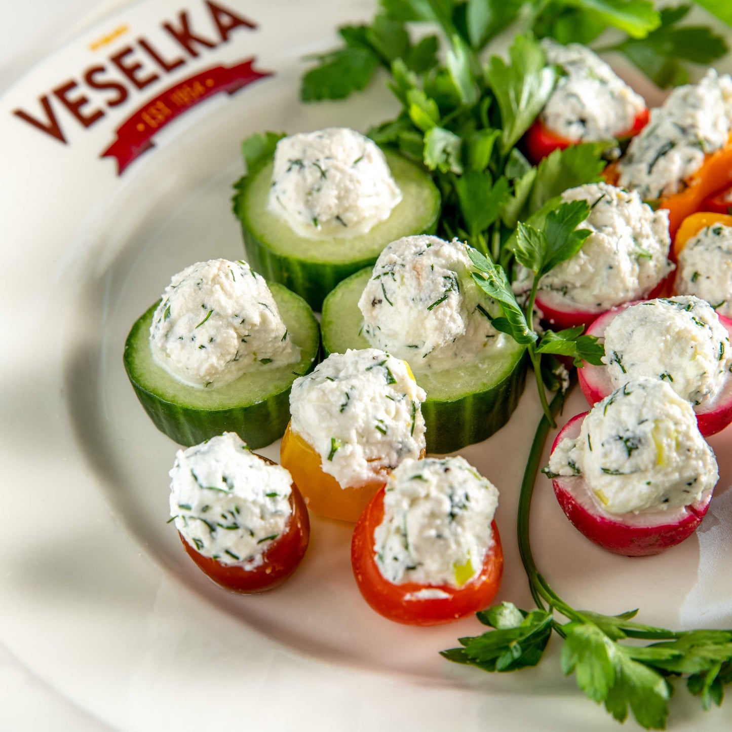 Stuffed Vegetables w/ Herb Farmers Cheese